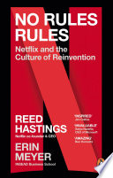 Cover of No Rules Rules: Netflix and the Culture of Reinvention by [Reed Hasting]